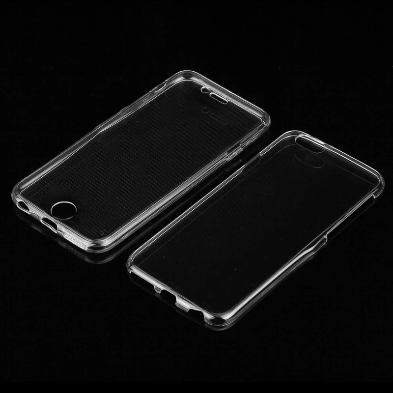Чехол для Apple iPhone 6 прозрачный силиконовый гибкий двухсторонний чехол из ТПУ 6s