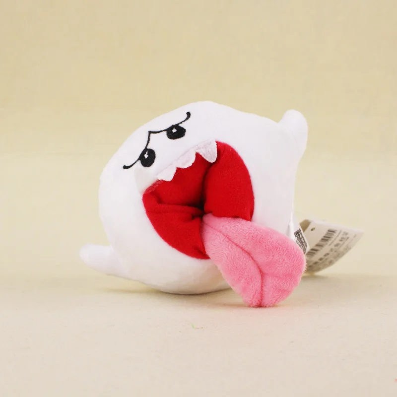 10cm Super Mario Bros Boo Ghost Plush Stuffed Dolls Mario Plush Toys Kids Gifts Toys Free