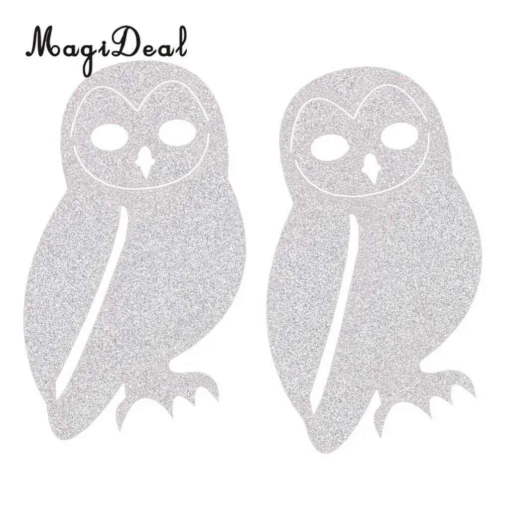 MagiDeal Lovely 20Pcs Glitter Owl Animal Cake Cupcake Topper Picks for Baby Shower Birthday Party Halloween Decor Prop 3 Colors
