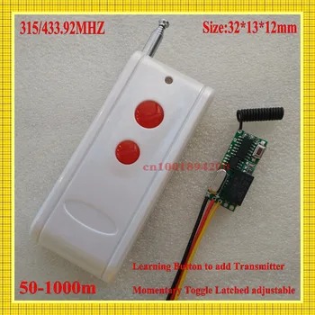 

DC3-5V RF Wireless Radio Remote Control Switch Universal Remote Control Lighting Long Distance 315/433 Momentary Toggle Latched