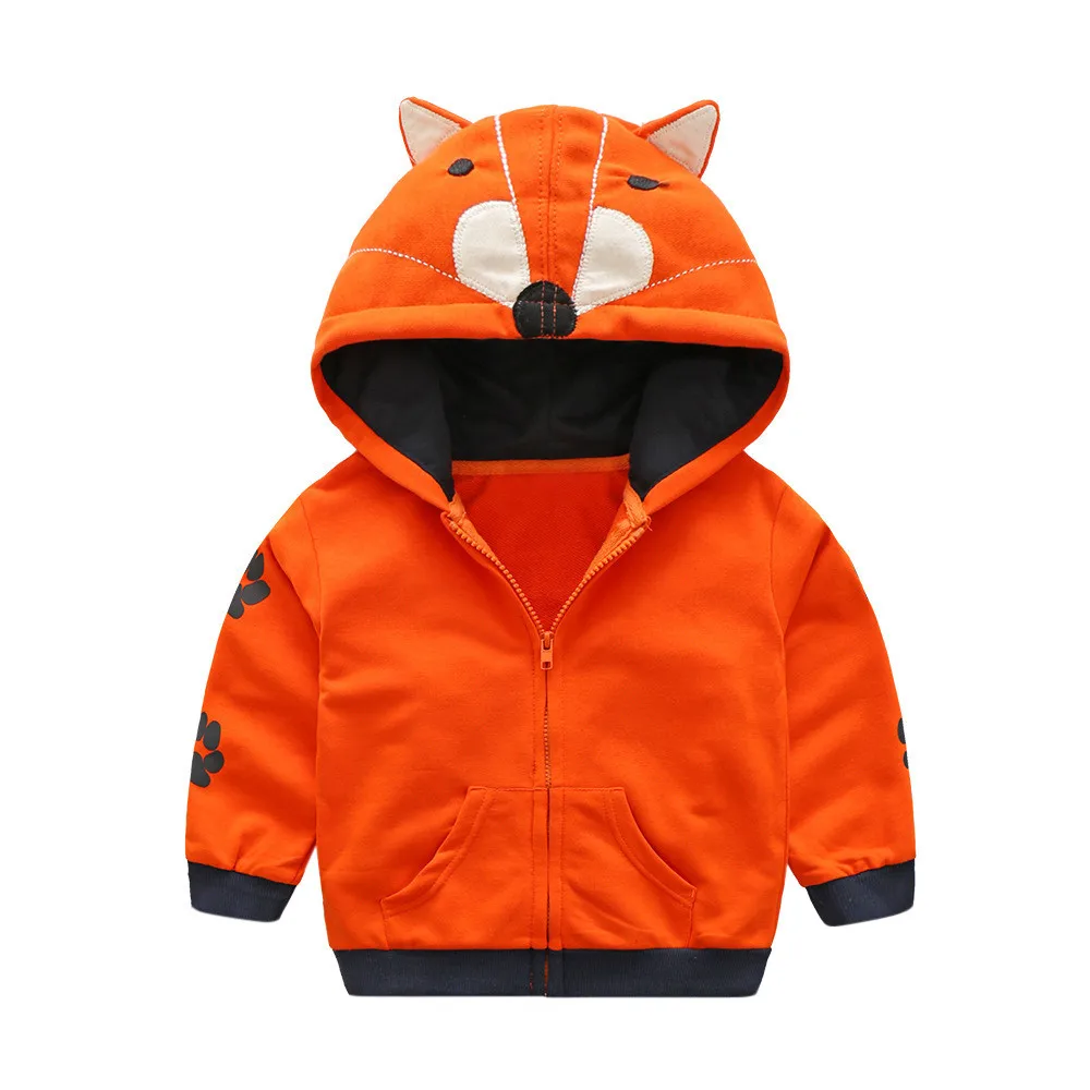 TELOTUNY весенне-осенняя куртка для маленьких мальчиков; пальто с капюшоном; детские куртки; одежда для малышей с капюшоном; X0510 - Цвет: OR