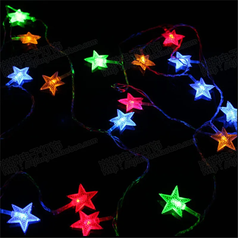 

4M 110/220V 20 LED string lights Lights Pentagram LEDs for Party Wedding Decoration Christmas Flasher Fairy Lights