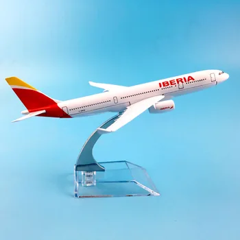 

Plane Model Airplane Model Spain Iberia Airlines A330 Aircraft Model Diecast Metal Airplanes Model 16cm 1:400 Plane Toy Gift