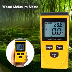 ЖК-дисплей Дисплей индукции Цифровой Дерево содержание влаги метр влажность тестер Лесоматериалы влажной детектор гигрометр анализатор