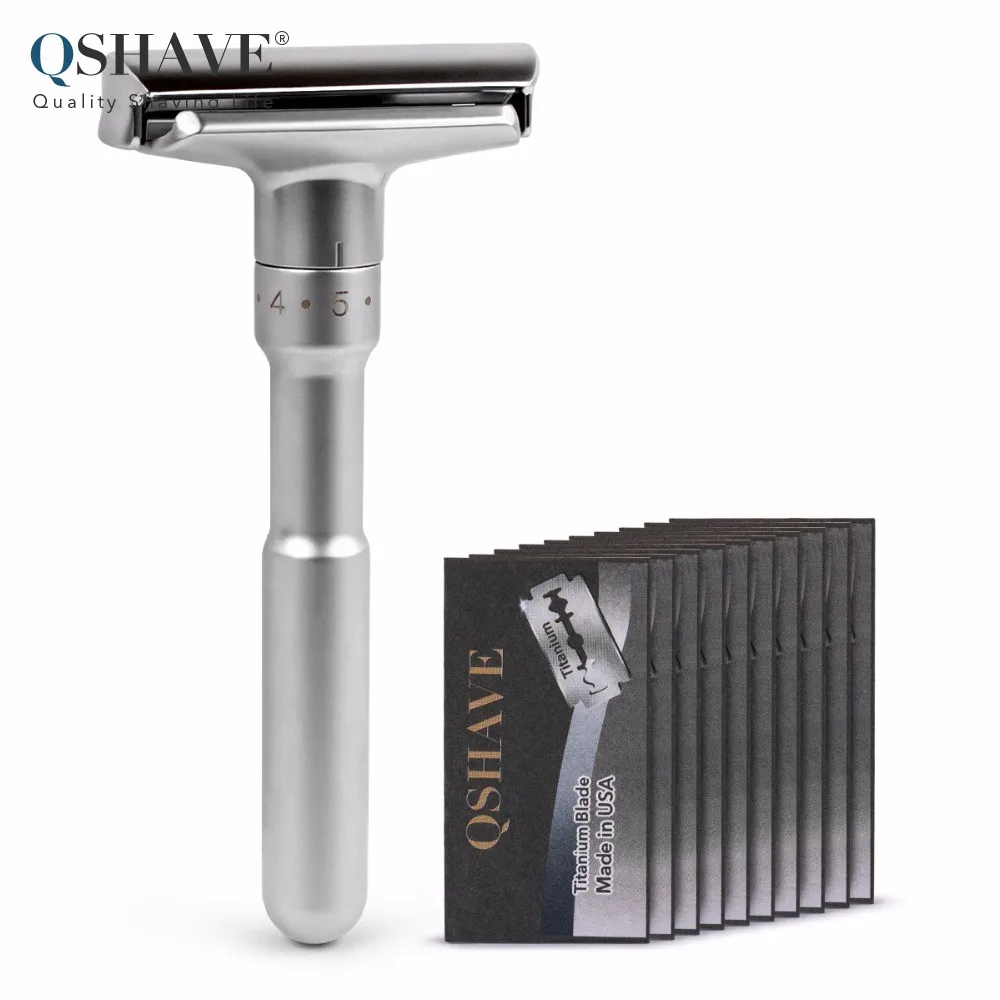 Buy Qshave Adjustable Safety Razor Double Edge Classic