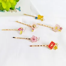 Карта captor Cardcaptor Сакура волос аксессуары Шпилька Hairclip костюм Шпилька для волос аксессуары Edge клип реквизит