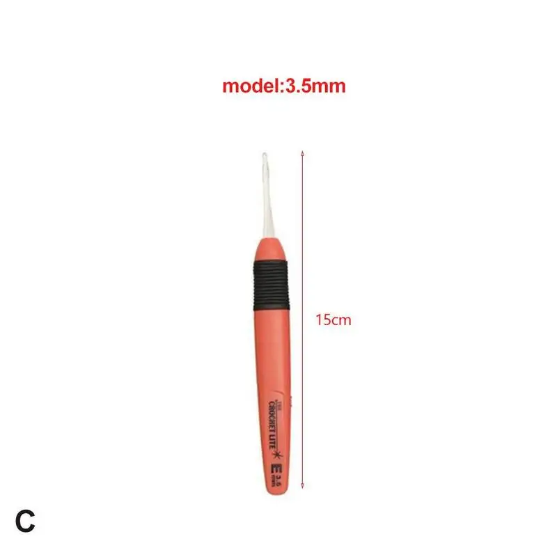 Светодиодный вязальные крючки комплект светильник на Вязание иглы ткань швейные инструменты ремесло - Цвет: 3.5mm
