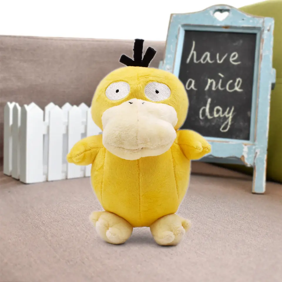 16-18 см Блестящий Psyduck японский аниме мультфильм кукла Psyduck Peluche игрушка желтая Синяя Утка Мягкая Плюшевая Кукла животного детский подарок - Цвет: Psyduck