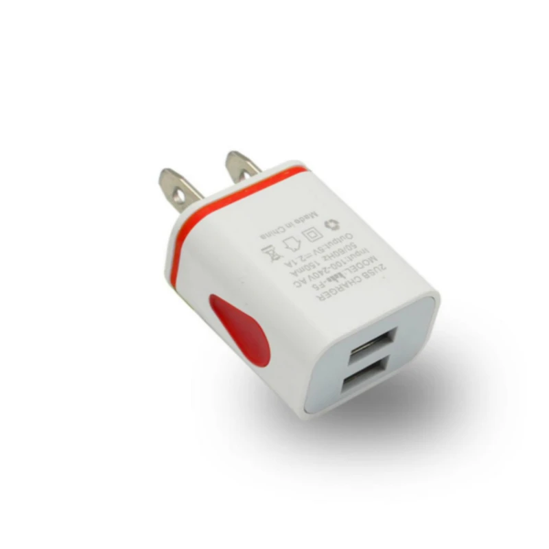 Новинка 2019 двойное зарядное устройство USB EU/US штепсельная вилка адаптер для