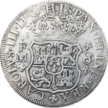 1767 México MF 8 moneda real copia