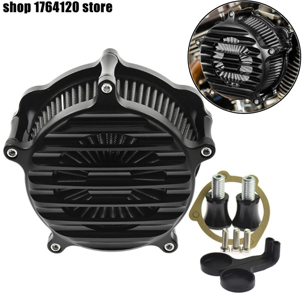 

Motorcycle Air Intake Filter Air Cleaner For Harley Touring 2017 up Softail 00-18 Road Glide 08-16 FXDLS 17 XL Sportster 91-17