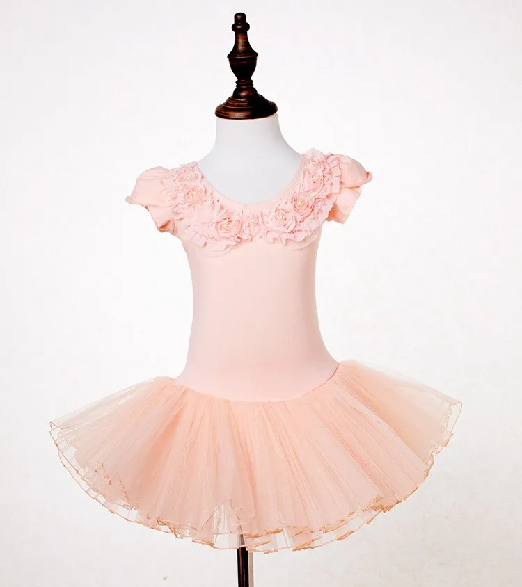Классическая балетная юбка-пачка для девочек 2-9 лет балетная одежда костюмы для детей дошкольного возраста трико для профессиональных балерин юбки-пачки для балерин платья для детей - Цвет: Champagne