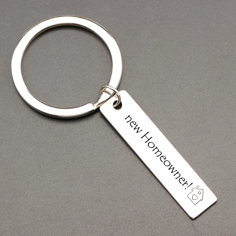 Custom Выгравированный бойфренд/девушка брелок домашний владелец Keychian новоселье
