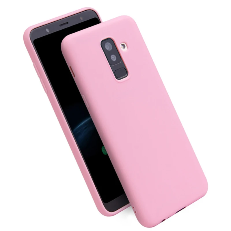 

Soft Silicone Case For Samusng Galaxy A9 A7 A8 A6 J4 J6 Plus 2018 Note 8 9 J5 J7 J3 2017 S10 Lite S8 S9 Plus Matte Phone Cover