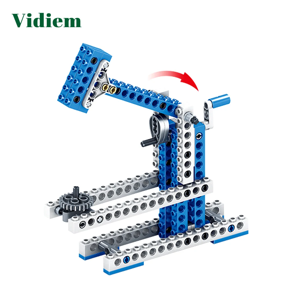 

Vidiem 3 in/4 And 1 Science & Technic Mechanical Engineering Gear Sets Building Blocks For Kids Christmas Gift Educational Toys