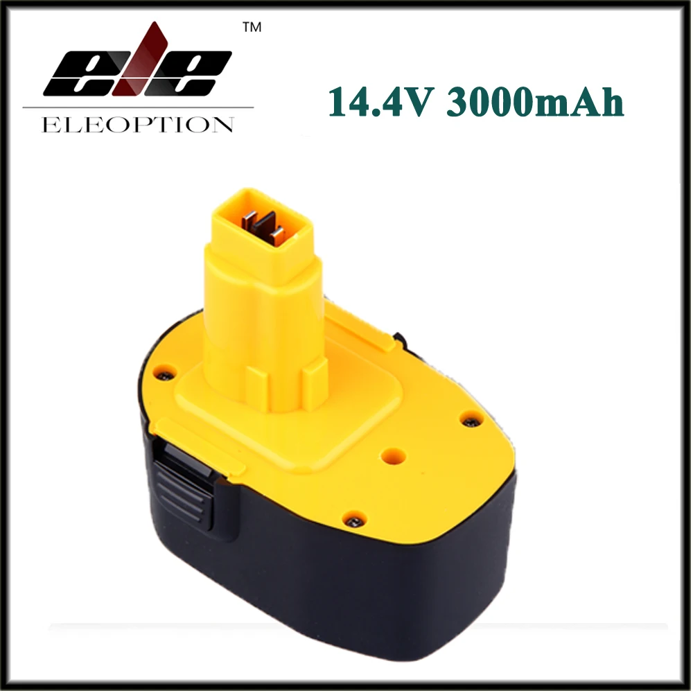 

14.4Volt Eleoption Ni-MH 14.4V 3000mAh 3.0Ah NI-MH Replacement Power Tools Battery for DEWALT DC9091 DW9091 DW9094 DE9038