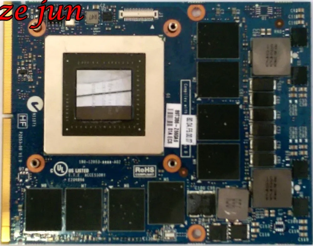 JH9PP 0JH9PP W9RVN 0W9RVN GTX880M GTX 880M N15E-GX-A2 DDR5 8GB Video Graphic Card For M17X R5 M18X R3 Laptop Tested OK
