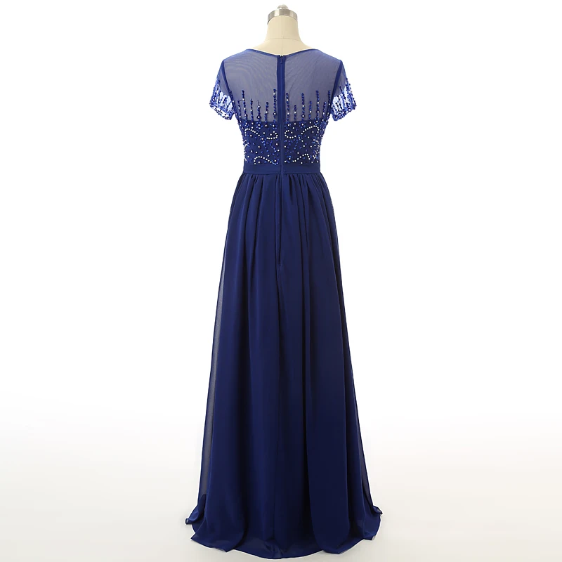 Vestido de festa/шифоновое длинное вечернее платье трапециевидной формы с круглым