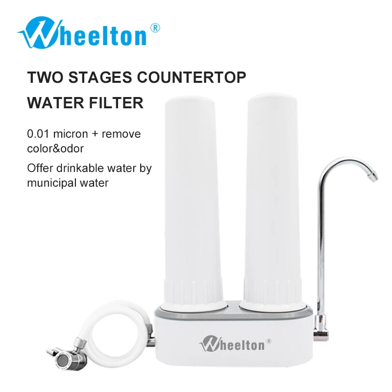 

Wheelton Countertop Water filter Faucet(H-224) Ultrafiltration&Ceramic Decrease Contaminants&Virus&Bacteria Purifier For Kitchen