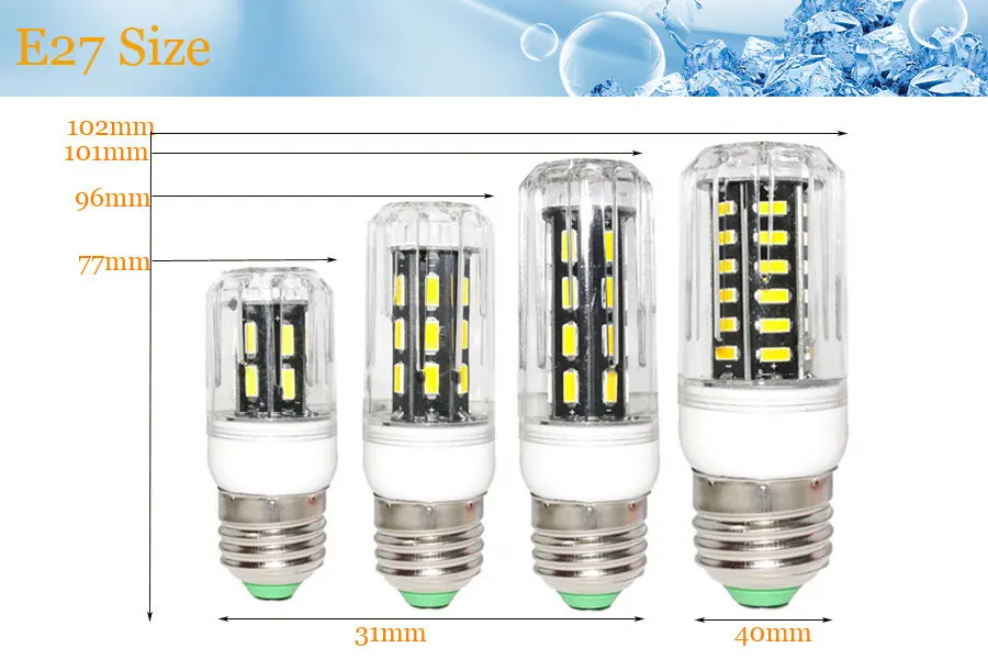 Светодиодная лампа &quotКукуруза&quot Энергосбережение e27 9 Вт 12 15 25 7030 7020 SMD