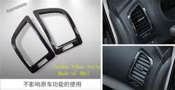 Lapetus для Nissan Teana/Altima 2013-2018 ABS углеродного волокна Цвет внутри кондиционер розетки Vent Обложка отделка
