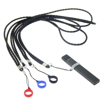 

PU Leather Four-strand Woven Necklace lanyard 13mm Silicone Ring Portable for Nord Zero 13mm-25mm Pod VAPE Box 100pcs