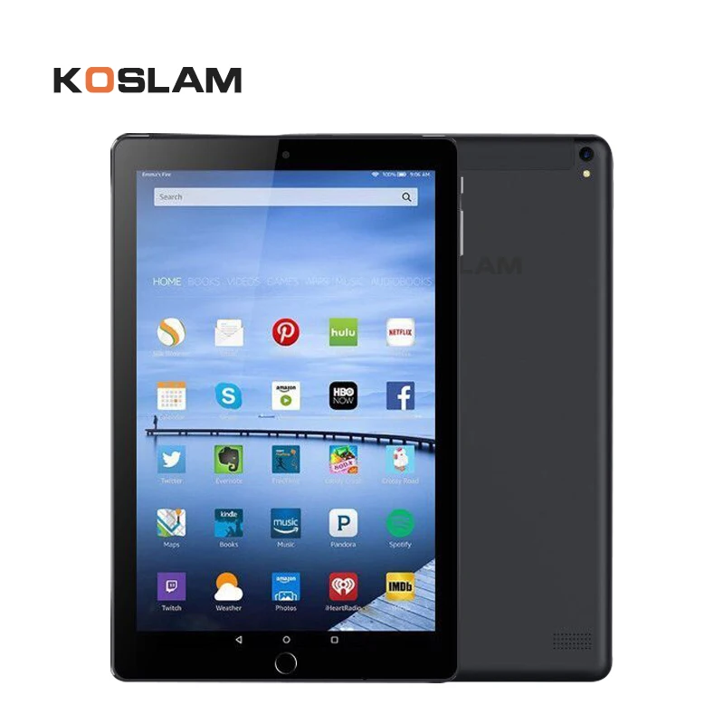 Планшет KOSLAM на Android с 10 дюймовым дисплеем четырёхъядерным процессором MT6580 ОЗУ 1 ГБ