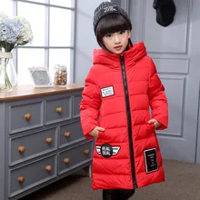 New Style Girl Jacket Winter Duck Down Jackets Warm Coats Winter Girls Long Jacket Parka Clothing Winter Girl Christmas Snowsuit