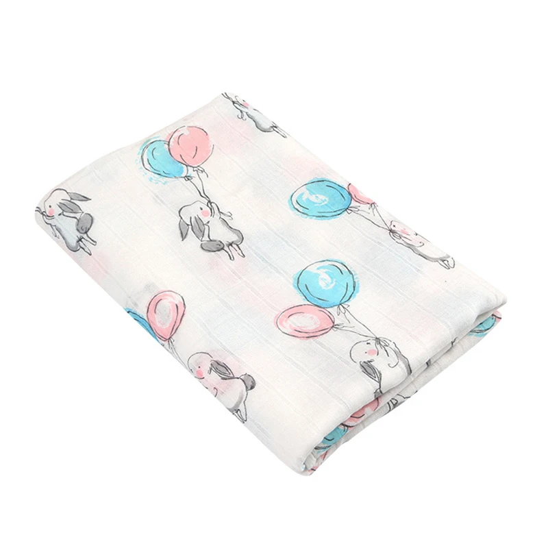 

Baby Blanket Breathable Muslin Wrap Newborn 100% Baby Swaddle Multifunction Bamboo Baby Blanket Bedding 120*120cm