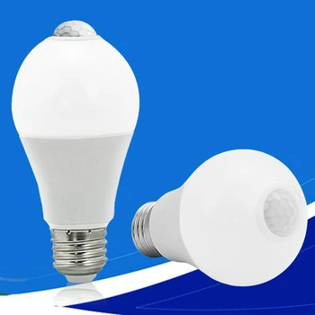 

BECOSTAR E27 Lamp 220V SMD 5730 motion sensor LED bulb PIR sensor