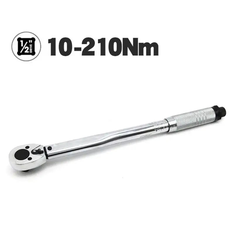 Torque Wrench Bike 1/2 Square Drive 5-210N.m Two-way Precise Ratchet Wrench Spanner Repair Key Hand Tool