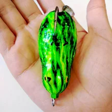 Fishing lure 1pcs 16.3g 6cm Soft wobblers silicone Floating Frog lure Artificial Fake Bait  For Bass Snakehead accessories pesca