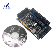 Placa de controle de acesso tcpip, 4 portas, painel de controle de acesso casa, programação rfid, sistema de entrada de porta com software swipe card, acesso