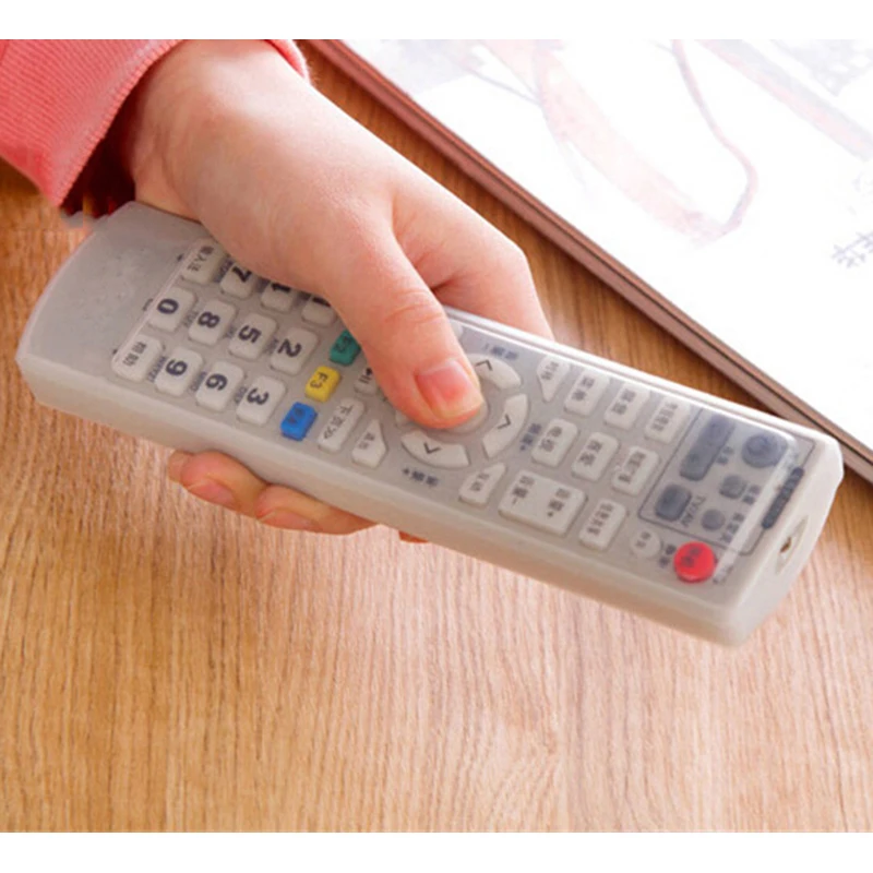 TV Remote Control Case Dustproof Cover Waterproof Silicone Transparent