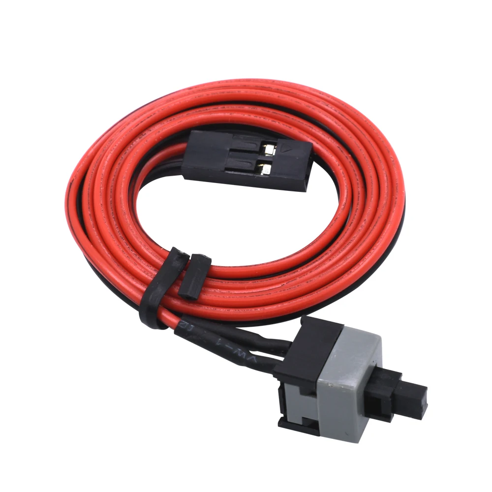 TISIRIC 10pcs 50cm Host Motherboard Computer PC power Switch button SW On/OFF Cable Reset Adapter Cord For BTC Mining Miner