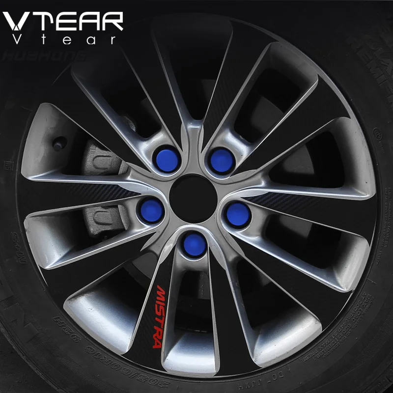 Vtear Car Wheels screw cover Wheel hub decoration silicone font b Exterior b font products for