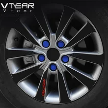 Vtear Car Wheels screw cover Wheel hub decoration silicone font b Exterior b font products for