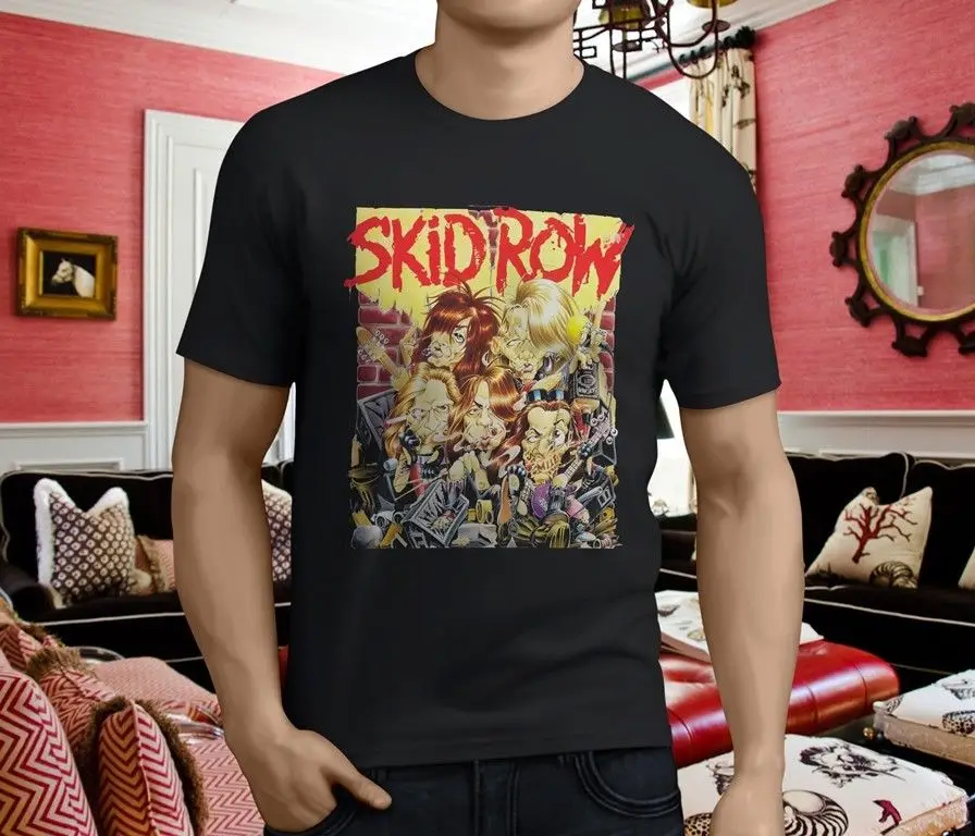 Новые популярные Skid Row heavy metal band Для мужчин черная футболка Размеры S-3XL | Мужская