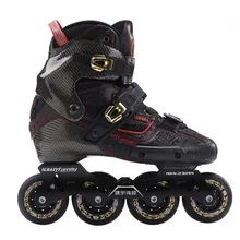 Crazy Carbon Fiber профессиональные Инлайн ролики для слалома взрослых роликовые ботинки для катания на коньках раздвижные патины Похожие с SEBA IGOR
