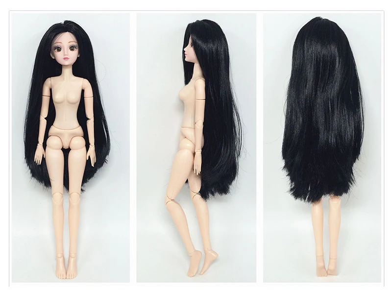 36 см кукла с 3D глазами ресницы 22 подвижные суставы 14 дюймов обнаженное тело обнаженная женская фигура тело принцесса кукла игрушка Подарки для девочек