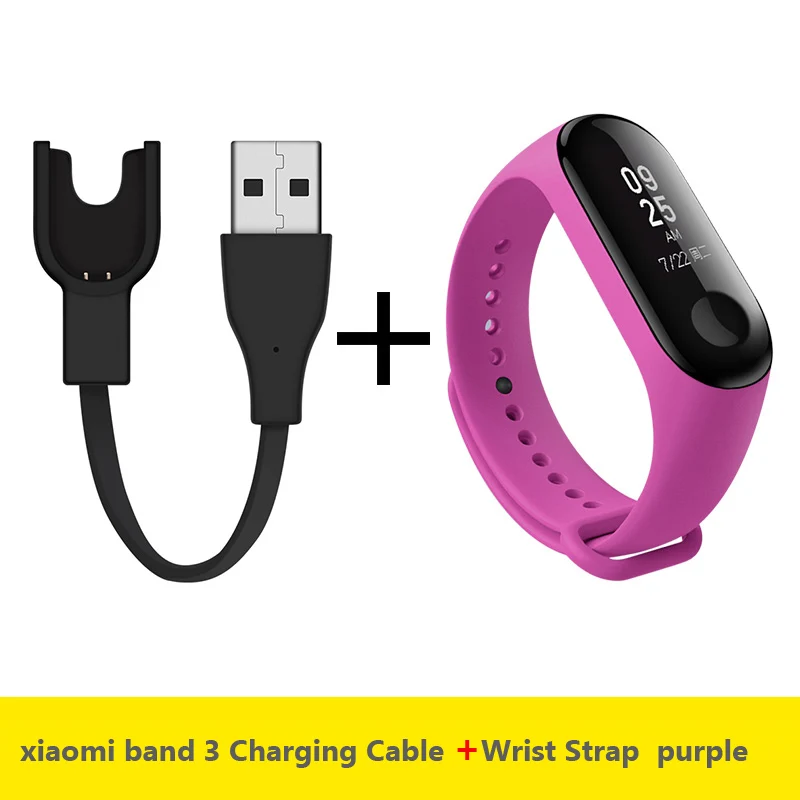 USB кабель для зарядки Xiaomi Band 3 xiaomi band ремешок спортивный силикон Mi Зарядка линия
