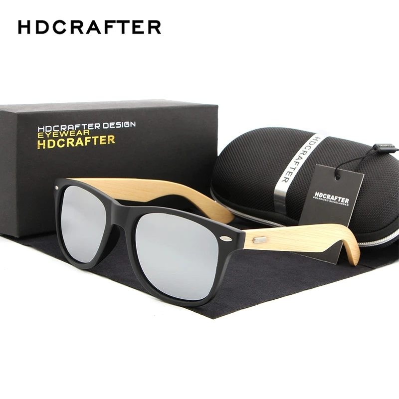 HDCRAFTER ретро мужские солнцезащитные очки деревянные бамбуковые для женщин