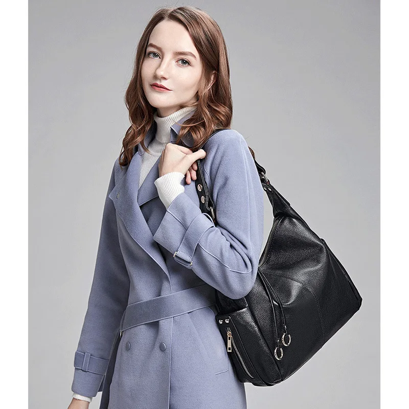 Cena 2019 moda pierwsza warstwa prawdziwa skóra bydlęca frędzle torebka naturalna skóra bydlęca kobiety panie torba na ramię crossbody Messenger Tote Bag