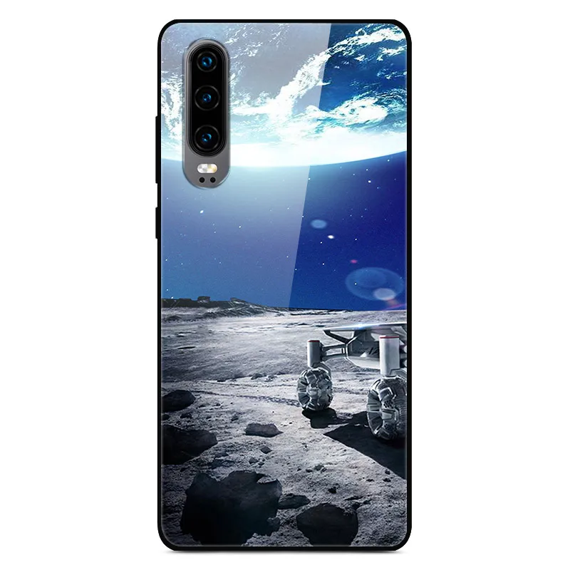 Чехол H для huawei P30, жесткий стеклянный чехол для телефона huawei P30 Pro P30Pro, Мягкий бампер, закаленное P 30, пространство для Huawe P30 - Цвет: 18