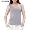 Womens Cotton Vest Tank Tops Singlet Slim Bodyshaping U Neck Vest Plain White Plus Size Underwear Women 5XL 6XL Cotton Tanks 049 ► Photo 2/6