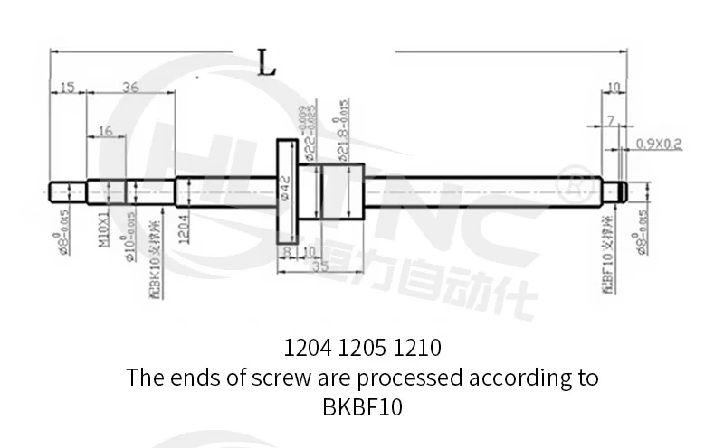 12 мм шариковый винт sfu1204 500/550/600/650 мм с ведущим винтом конечную обработку+ 1204 один шариковая гайка для ЧПУ части