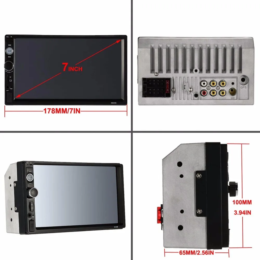 Reproductor Multimedia para coche de pantalla táctil de 7 \
