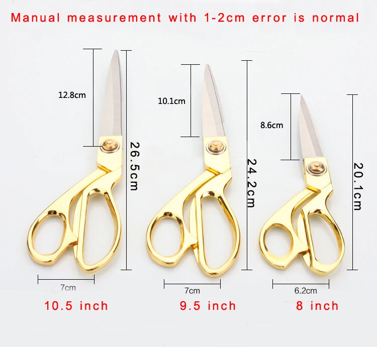 Горячая ножницы с золотой ручкой из нержавеющей стали портновские швейные ножницы лезвие швейные ножницы ткань ремесло резка Текстиль