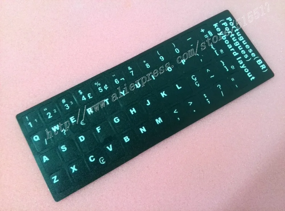 Frete Gr tis Adesivo Preto Portugu s Br Teclado Para Laptop laptop 