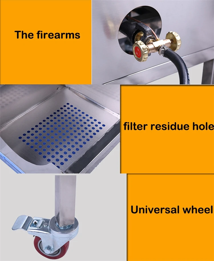 Большой емкости Воздушный прибор для изготовления попкорна/попкорн машина с газовым управлением